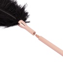 Feather Tickler & Whip - Dwufunkcyjny Łaskotnik Piórkowy i Bat Łańcuszkowy, Wykończenie Różowe Złoto - 6