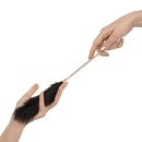 Feather Tickler & Whip - Dwufunkcyjny Łaskotnik Piórkowy i Bat Łańcuszkowy, Wykończenie Różowe Złoto - 9