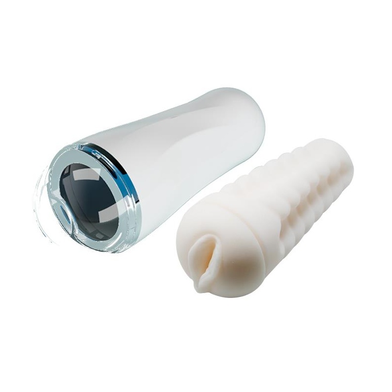 Masturbator White z funkcją wibracji - 7
