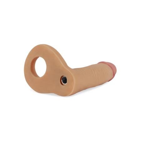 The Ultra Soft Double Vibrating 5.8 cala (14.7 cm) – wibrator analny z pierścieniem - 4
