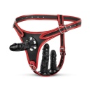 Fetish Collection - Triple Dildo Strap-On Harness - 1