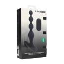 Remote Control Beaded Vibrating Silicone Anal Plug - Black - 2