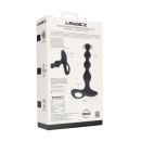 Remote Control Beaded Vibrating Silicone Anal Plug - Black - 3