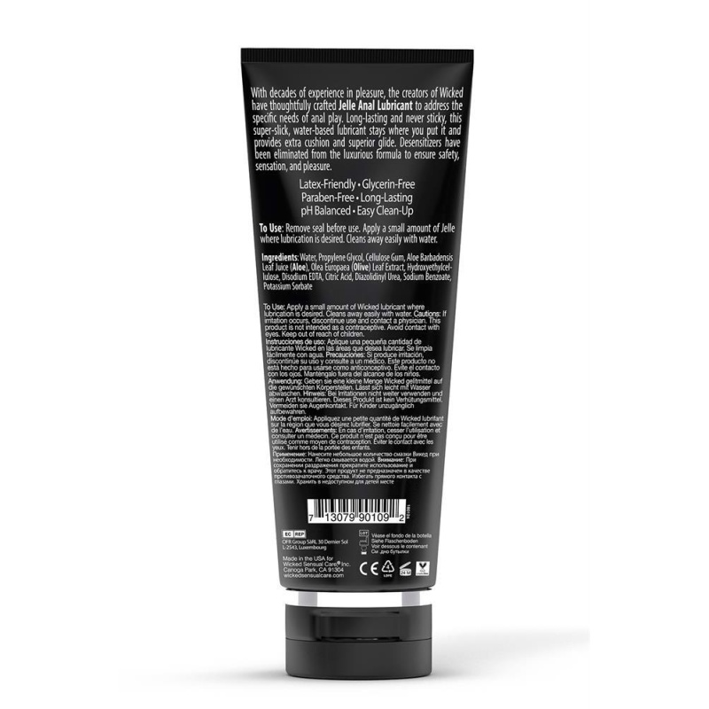 WICKED JELLE ANAL LUBRICANT 240ML - 2
