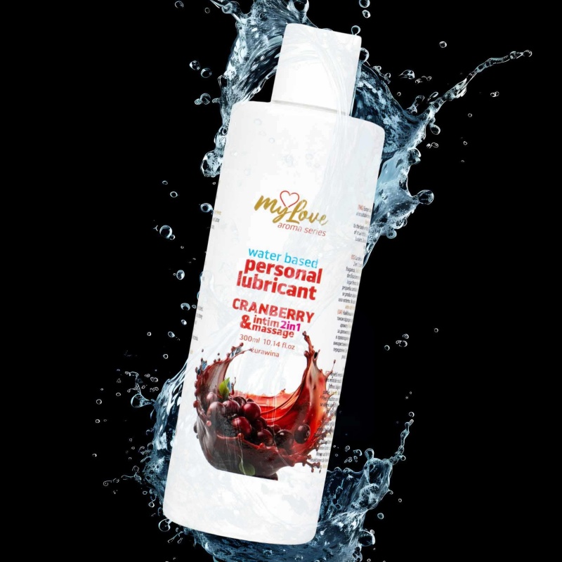 Żel Intymny i Do Masażu 2w1 MyLove Aroma Series Żurawina 300 ml - 4