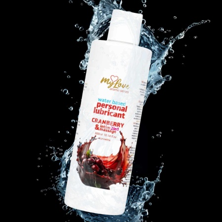 Żel Intymny i Do Masażu 2w1 MyLove Aroma Series Żurawina 300 ml - 4