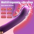 Feminism Vibrator - zakrzywiony wibrator z silikonu medycznego, ładowanie magnetyczne USB - 15