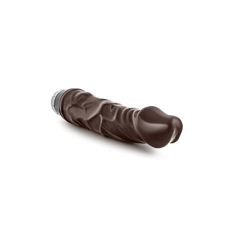 Wibrator realistyczny VIBE 6 Chocolate - regulacja twist-dial, 21,5 cm - 5