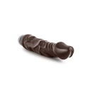 Wibrator realistyczny VIBE 6 Chocolate - regulacja twist-dial, 21,5 cm - 5