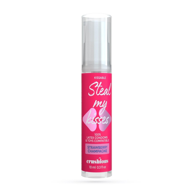 Żel intymny Crushious Steal My Kisses Strawberry Champagne 10 ml o smaku truskawkowo-szampańskim - 1