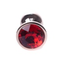 Biżuteria analna Red Gold PLUG Red - stal nierdzewna, bulwiasty kształt, 7 cm x 2,7 cm - 1