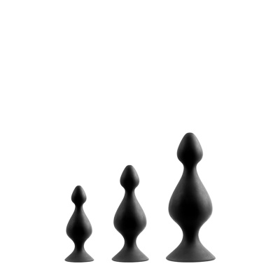 Zestaw-MENZSTUFF 3-PIECE ANAL PAWN SET BLACK - 1