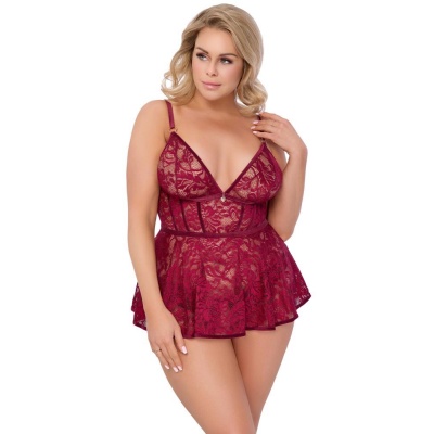 Babydoll red 2XL - 1 2