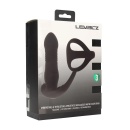 Masażer prostaty Tri O - silikon, ruch posuwisty i wibracje, 12 cm - 2