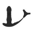 Masażer prostaty Tri O - silikon, ruch posuwisty i wibracje, 12 cm - 4
