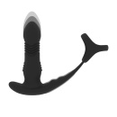 Masażer prostaty Tri O - silikon, ruch posuwisty i wibracje, 12 cm - 6