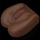 Masturbator Streetgirl's 1 Black – Podwójna stymulacja pochwy i odbytu (19 cm) - 4