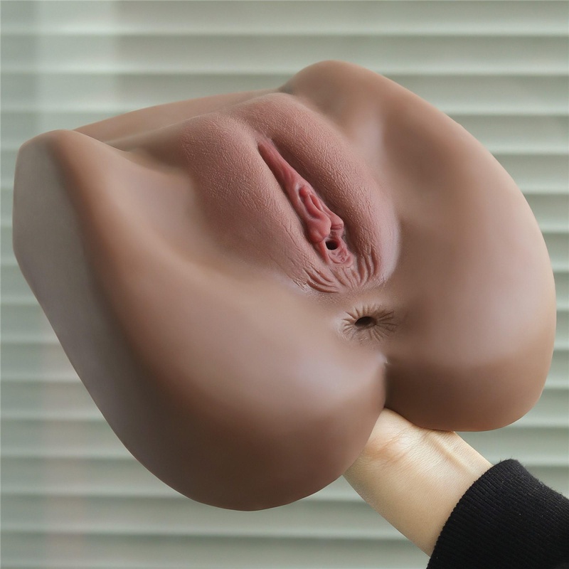 Masturbator Streetgirl's 1 Black – Podwójna stymulacja pochwy i odbytu (19 cm) - 6