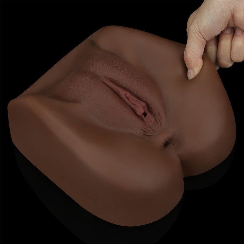 Masturbator Streetgirl's 1 Black – Podwójna stymulacja pochwy i odbytu (19 cm) - 7