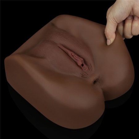 Masturbator Streetgirl's 1 Black – Podwójna stymulacja pochwy i odbytu (19 cm) - 7