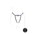 Aime - Brief with Open Crotch and Buttock, Adjustable Slider and Golden Details - One Size - 11