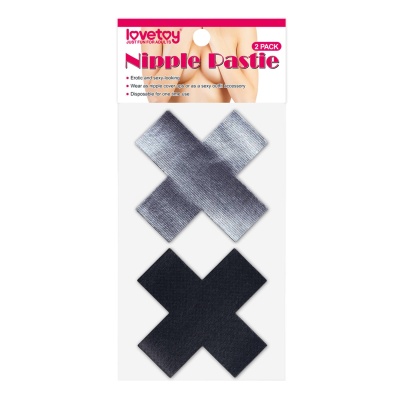 Naklejki na sutki Cross Pattern 7,7 cm (2 pary) – czarny i srebrny - 1