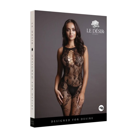 Criss Cross Neck Bodystocking - One Size - 2