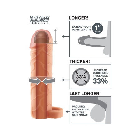 FANTASY X-TENSIONS PERFECT 1 INCH EXTENSION WITH BALL STRAP LIGHT - 3