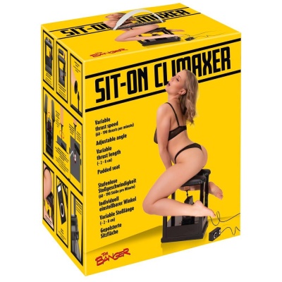 Maszyna do seksu The Banger Sit-On-Me — rama siedziskowa z regulacją kąta i długości skoku do 8 cm, wymiary 27 × 36 × 46 cm - 1