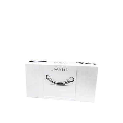 Le Wand Bow - zakrzywione, dwustronne dildo ze stali nierdzewnej, 17,8 cm - 1