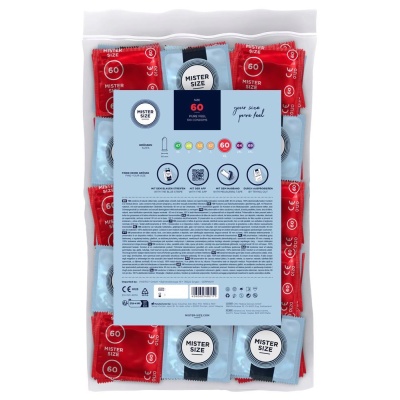 Mister Size 60mm pack of 100 - 1 2