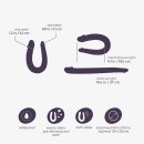 Crushious Podwójny dildo Double Trouble 27 cm różowy - 3