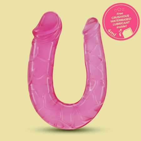 Crushious Podwójny dildo Double Trouble 27 cm różowy - 5