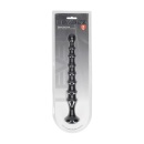 Ribbed Silicone Flared Anal Probe - Black - 2