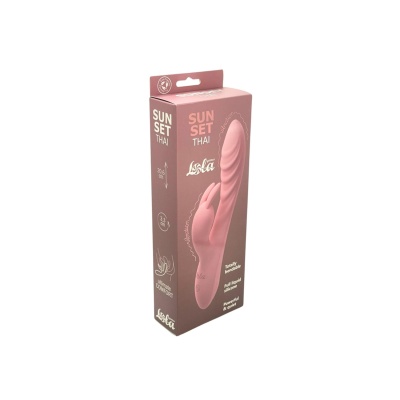 Wibrator króliczek Thai Sunset z podwójnym silnikiem i elastyczną konstrukcją 20,6 cm - 1