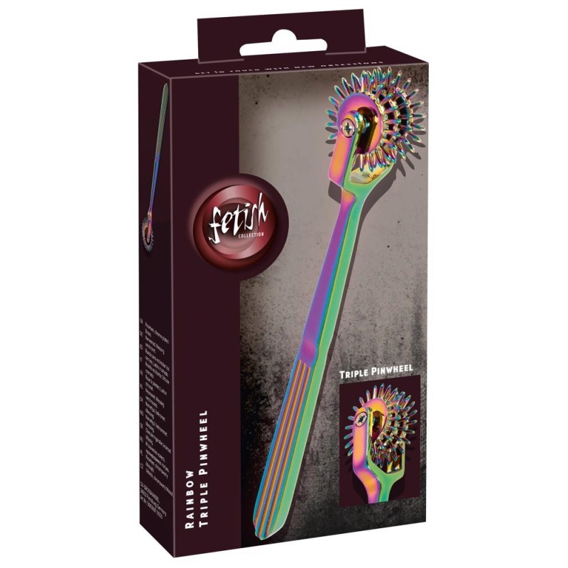 Rainbow Triple Pinwheel - 1
