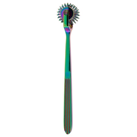 Wiatraczek Wartenberga Rainbow Triple Pinwheel - potrójny mechanizm igłowy, 18,5 cm - 3