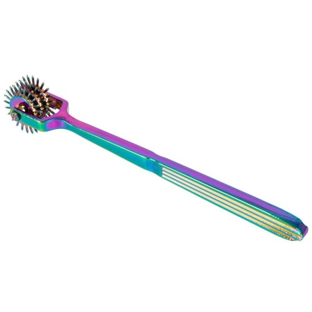 Wiatraczek Wartenberga Rainbow Triple Pinwheel - potrójny mechanizm igłowy, 18,5 cm - 4