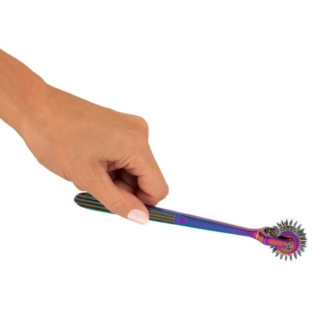 Wiatraczek Wartenberga Rainbow Triple Pinwheel - potrójny mechanizm igłowy, 18,5 cm - 7