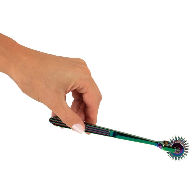 Wiatraczek Wartenberga Rainbow Triple Pinwheel - potrójny mechanizm igłowy, 18,5 cm - 8
