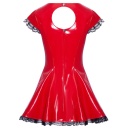 Vinyl Dress red S - 7