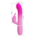 Wibrator królik Shima — 7 funkcji wibracji, 4 funkcje rotacji koralików, silikon, długość 21-25 cm - 9