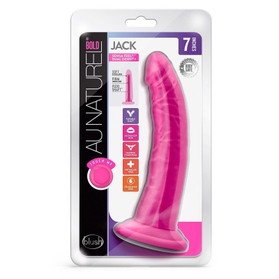 AU NATUREL BOLD JACK 7" DILDO PINK - 1