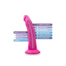 Au Naturel Bold Jack 7″ Dildo Realistyczne - Dwugęstościowe Sensa Feel® FlexiShaft z Przyssawką, 19 cm - 4