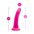 Au Naturel Bold Jack 7″ Dildo Realistyczne - Dwugęstościowe Sensa Feel® FlexiShaft z Przyssawką, 19 cm - 5