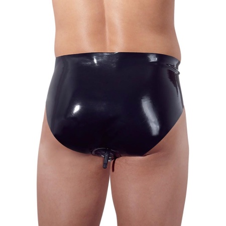 Men's Latex Briefs with Plug LP-1099 - 6