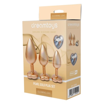 GLEAMING LOVE MATTE GOLD PLUG SET - 1