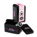 Korek analny metalowy z kryształkiem Black Jewelled M - zwężana końcówka, aluminium bez niklu, długość 8,2 cm, średnica 3,4 cm - 1