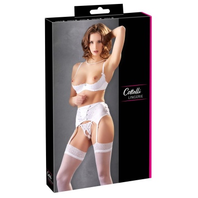 Shelf Bra Set white LP-768 - 1