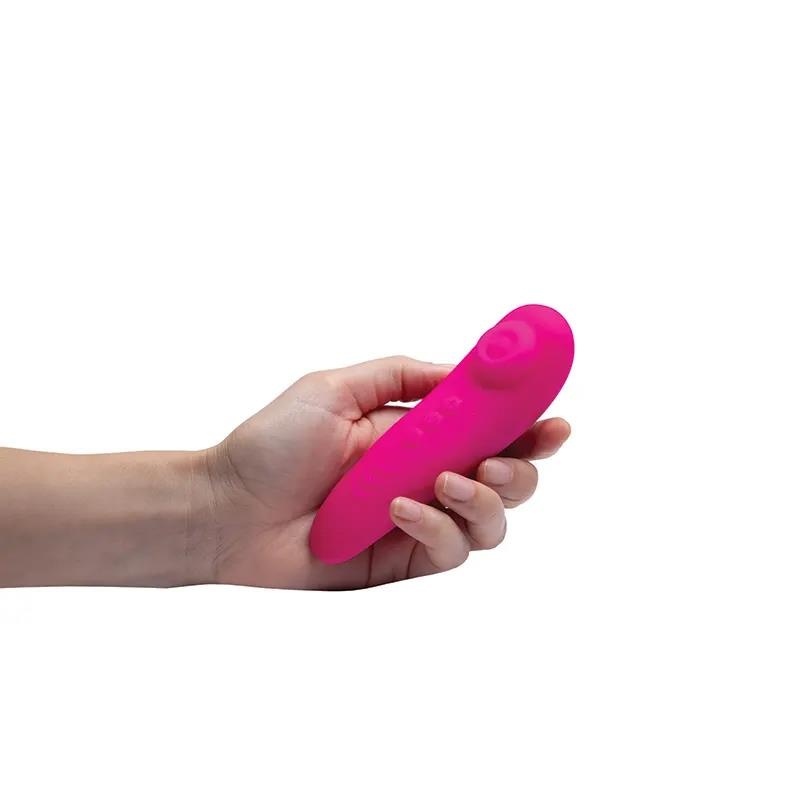 Stimulator łechtaczki Pan - 10 trybów pulsacyjnego tapowania, silikon medyczny, długość 16,5 cm - 5